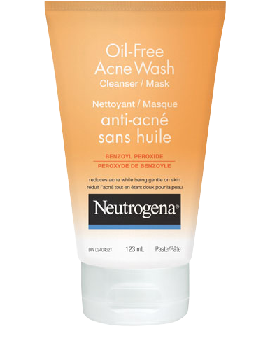 NEUTROGENA Oil-Free Acne Wash BPO Cleanser-Mask 123mL